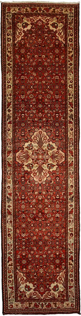 Shiraz Tappeto 110 x 450 Rosso (Iran) Annodato A Mano