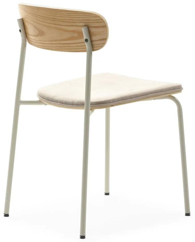 Set di 2 sedie da pranzo in colore beige-naturale Adriana - Marckeric