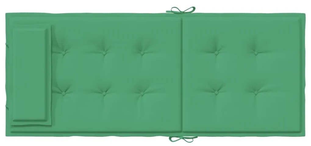 Cuscini per Sedia con Schienale Alto 4 pz Verde Tessuto Oxford