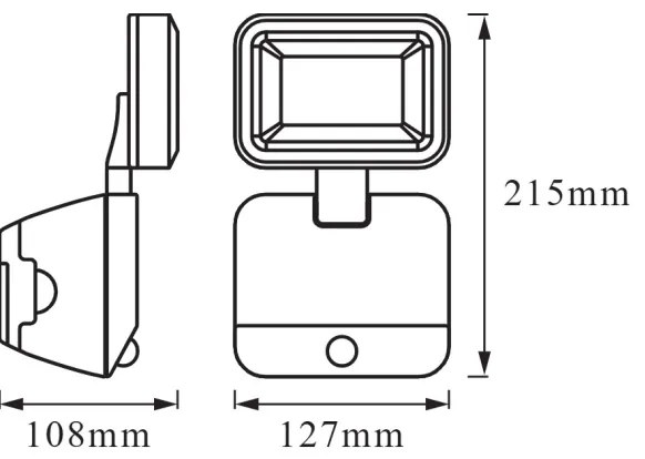 Osram - Faretto LED da parete per esterni con sensore BATTERY LED/4W/4xD IP54