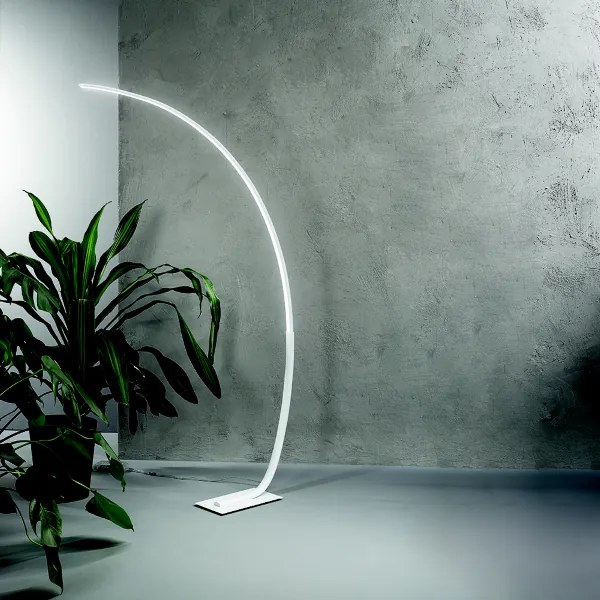 Piantana KEEP a LED con struttura in metallo Bianco 97x200 cm