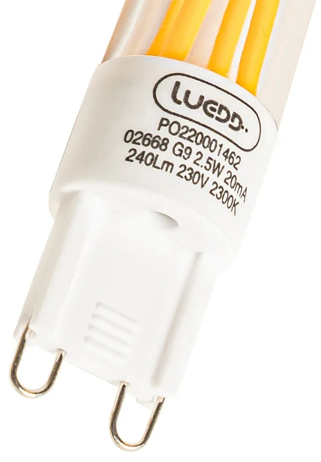 Set di 5 Lampada a filamento LED G9 2,5W 240lm 2300K