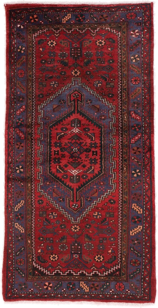 Hamedan Tappeto 110 x 210 (Iran) Annodato A Mano