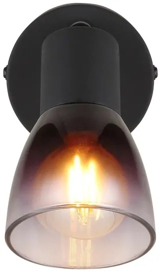 Globo 54312-1 - Faretto da parete SATELLA 1xE14/25W/230V nero