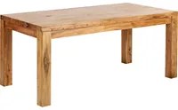 Tavolo da pranzo in legno chiaro in legno massiccio di acacia 180 x 90 cm Tradizionale Country