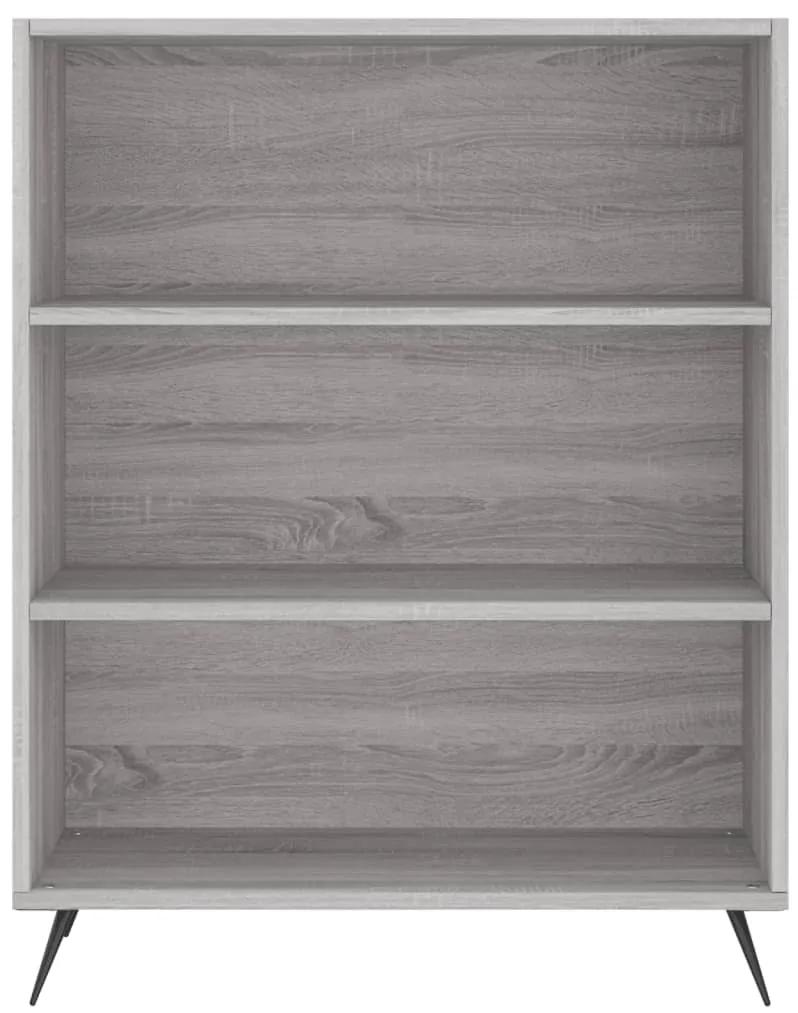 Libreria grigio sonoma 69,5x32,5x90 cm in legno multistrato