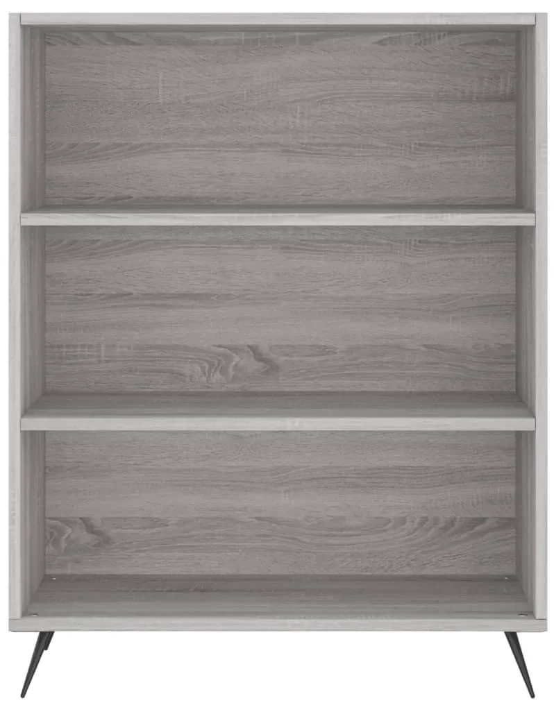Libreria grigio sonoma 69,5x32,5x90 cm in legno multistrato