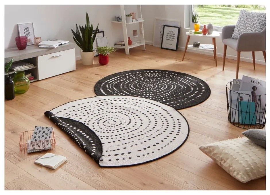 Tappeto nero per esterni , ø 140 cm Bali - NORTHRUGS