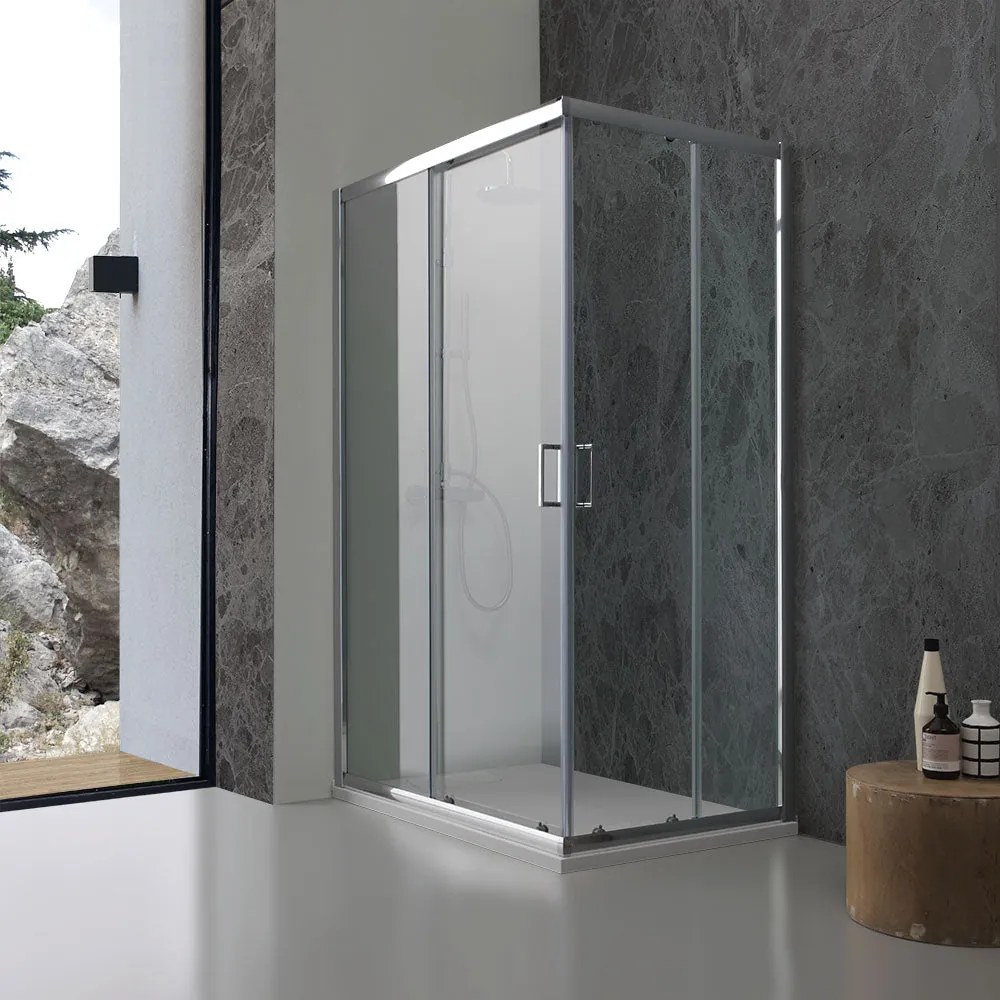 Box Doccia 70X100 Cm In Cristallo Trasparente 6 Mm | Genova