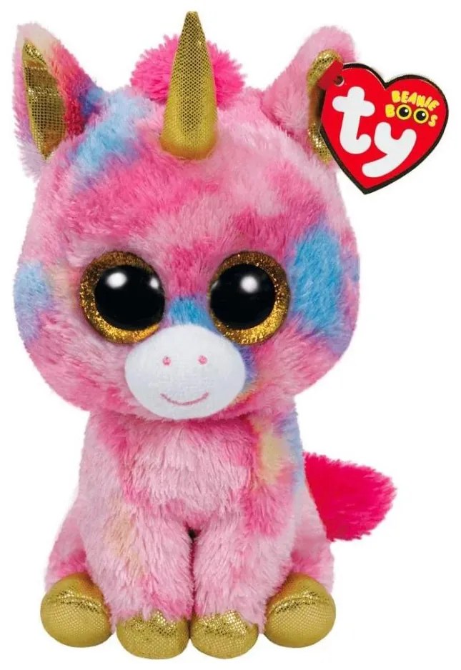 TY - Pupazzo FANTASIA unicorno 24 cm