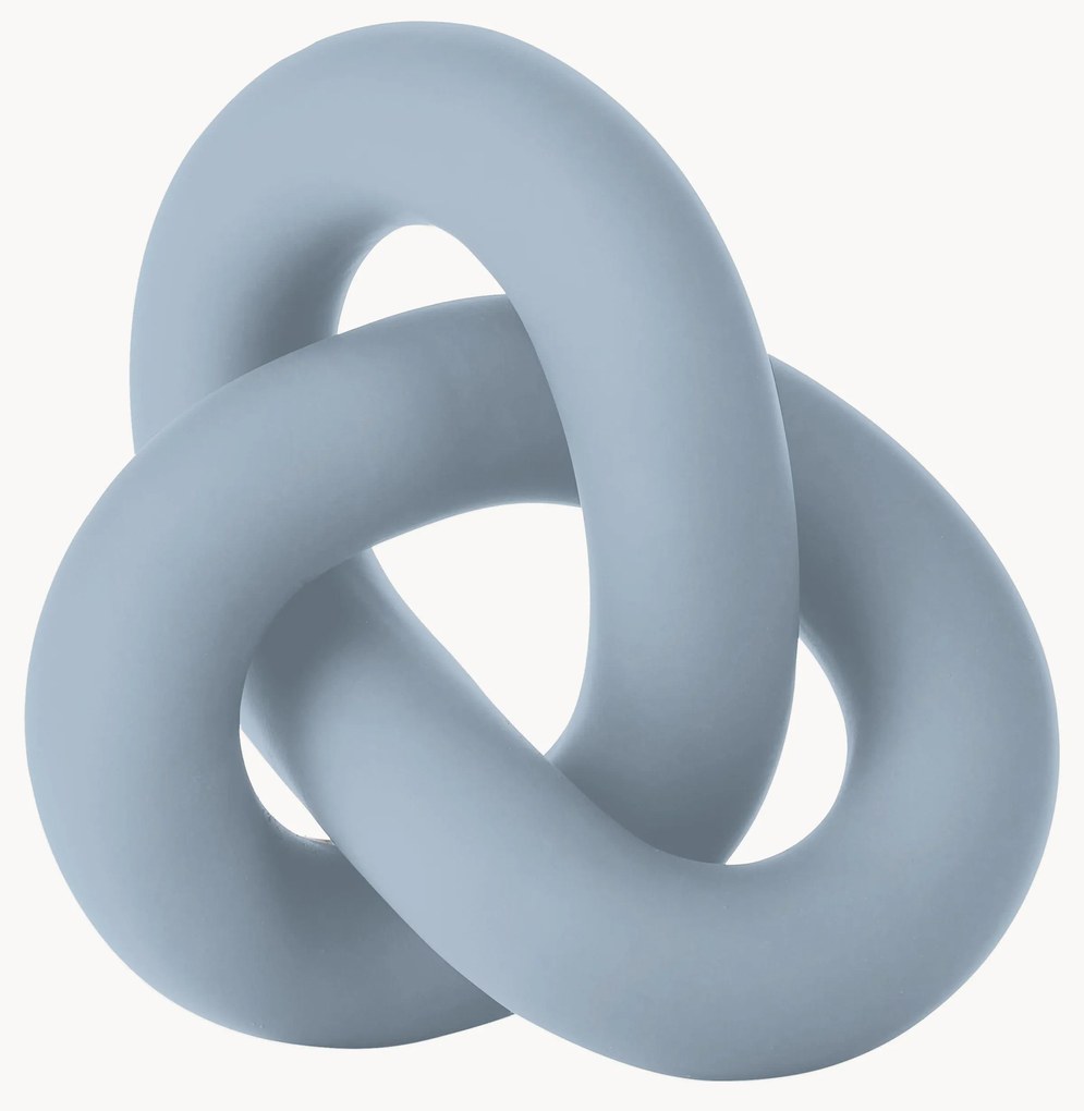 Oggetto decorativo dipinto a mano Knot, alt. 9 cm
