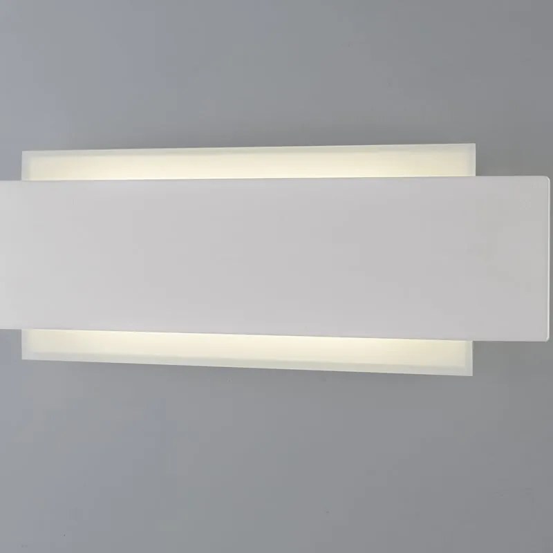 Applique LED industriale Larissa bianco, bianco naturale