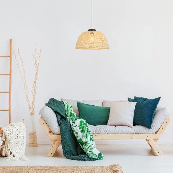 Rabalux 72025 - Lampadario a sospensione con filo RATTAN 1xE27/25W/230V rattan