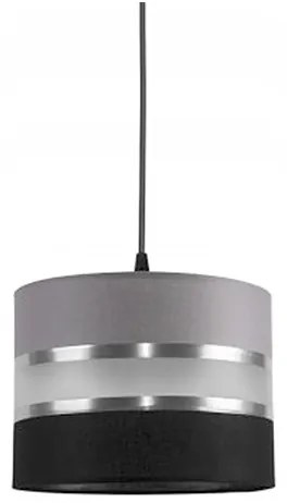 Lampadario a sospensione con filo CORAL S 1xE27/60W/230V nero-grigio