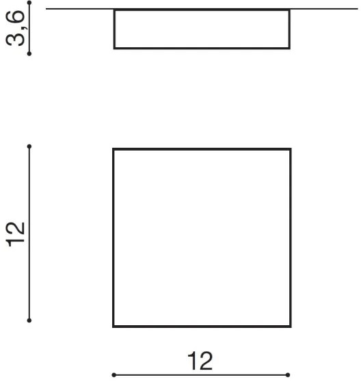 Azzardo AZ2781 - Plafoniera LED FALCO LED/12W/230V