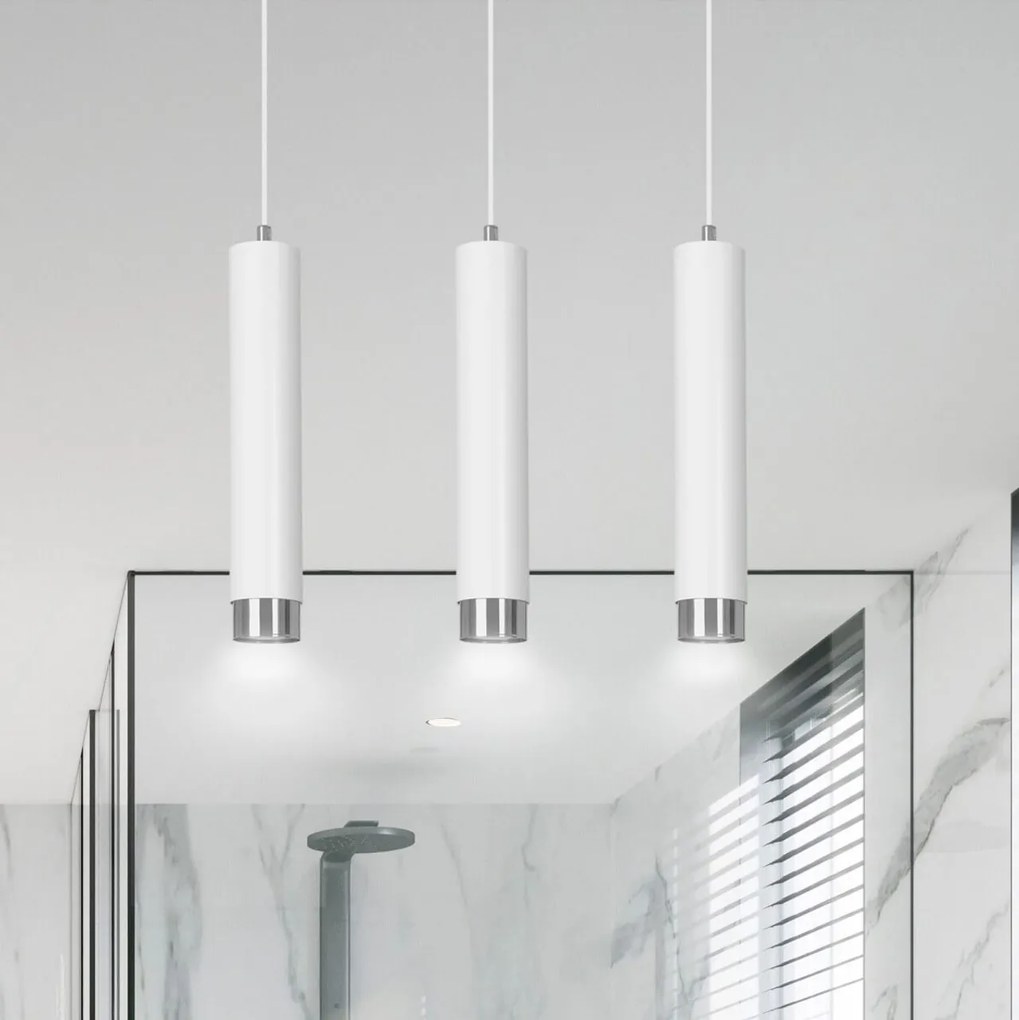 Lampadario a sospensione KIBO 3 BLACK e WHITE