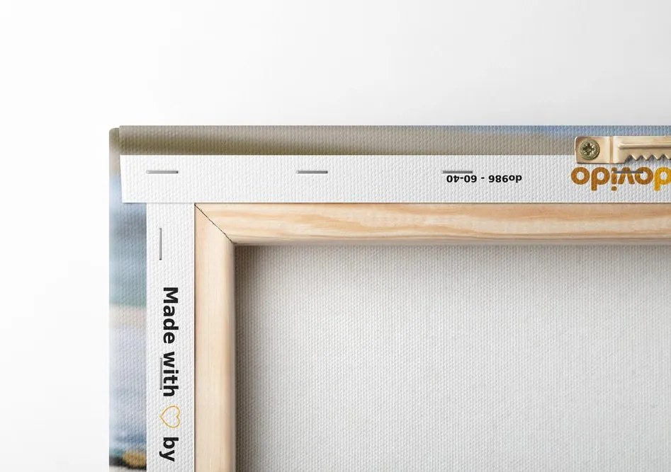 Stampa su tela – Con scritta in legno Love