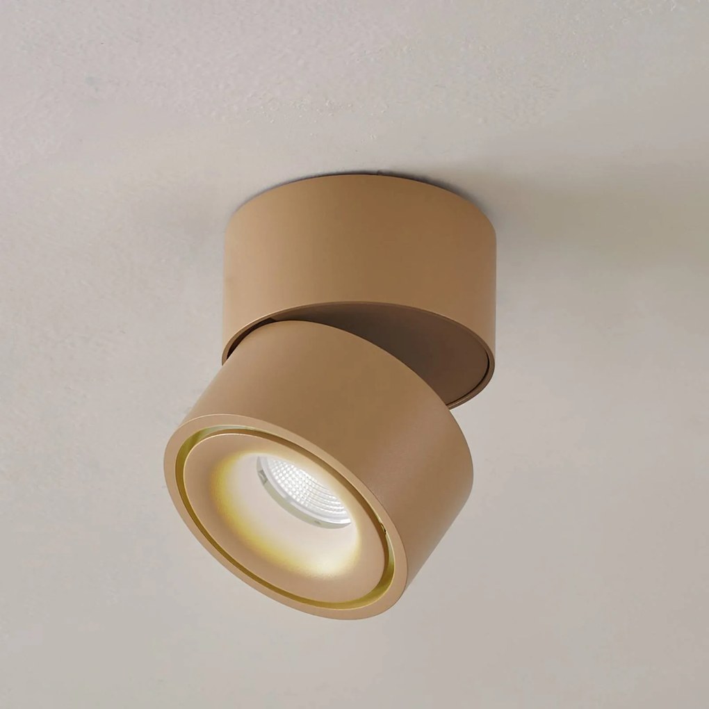 Arcchio Faretto da soffitto LED Rotari, marrone, a 1 anta, 8,9 W