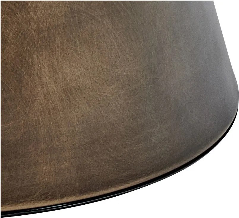 Tavolino da salotto rotondo marrone in acciaio ø 45 cm Dunsley – Actona