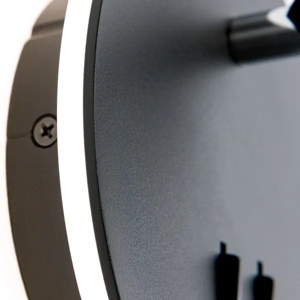 Orion WA 2-1467 - Luce Spot da parete a LED LENNY LED/6W/230V + LED/3W nero