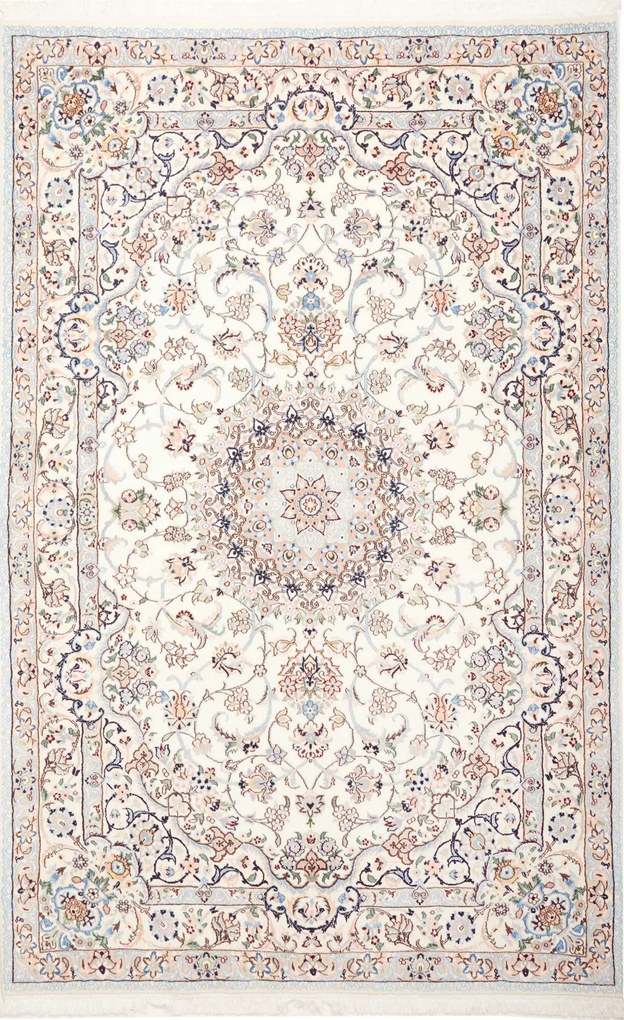 Nain Tappeto 160x250 Beige (Iran) Annodato A Mano