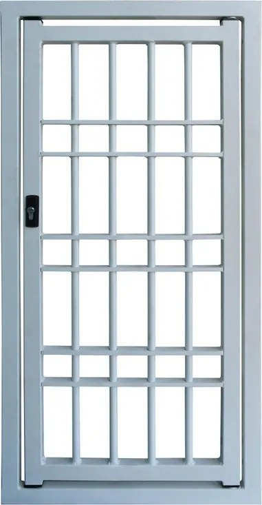 Inferriata pieghevole 80 x 150 cm grigio