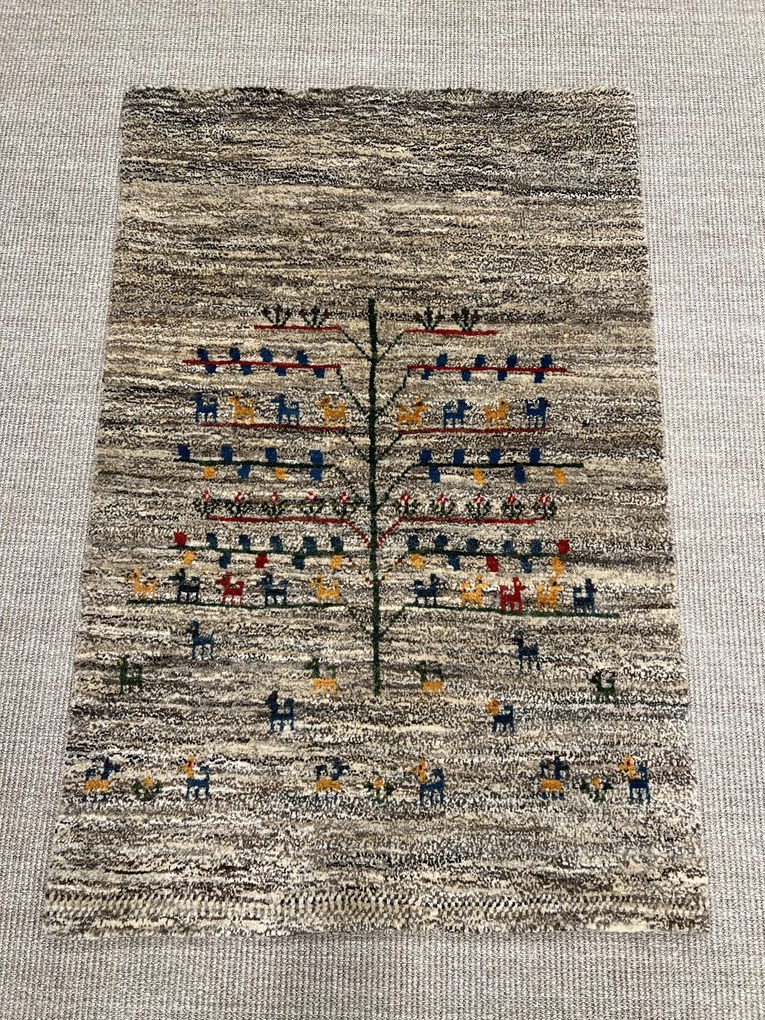 Gabbeh Tappeto 130 x 90 Beige (Iran) Annodato A Mano
