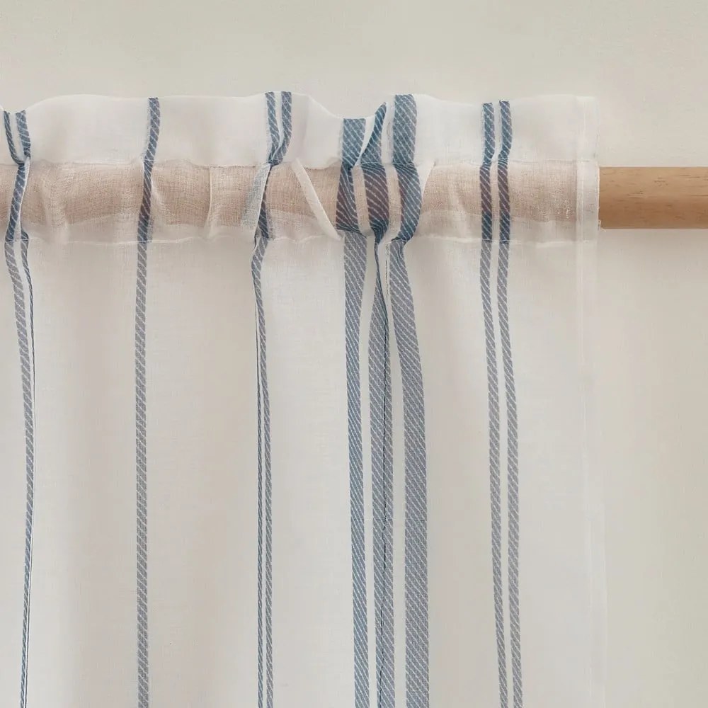 Tenda sottile bianca in voile 140x183 cm Harbour Stripe – Catherine Lansfield