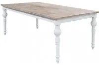 Tavolo Cross 200x100x76 cm in Legno Bianco