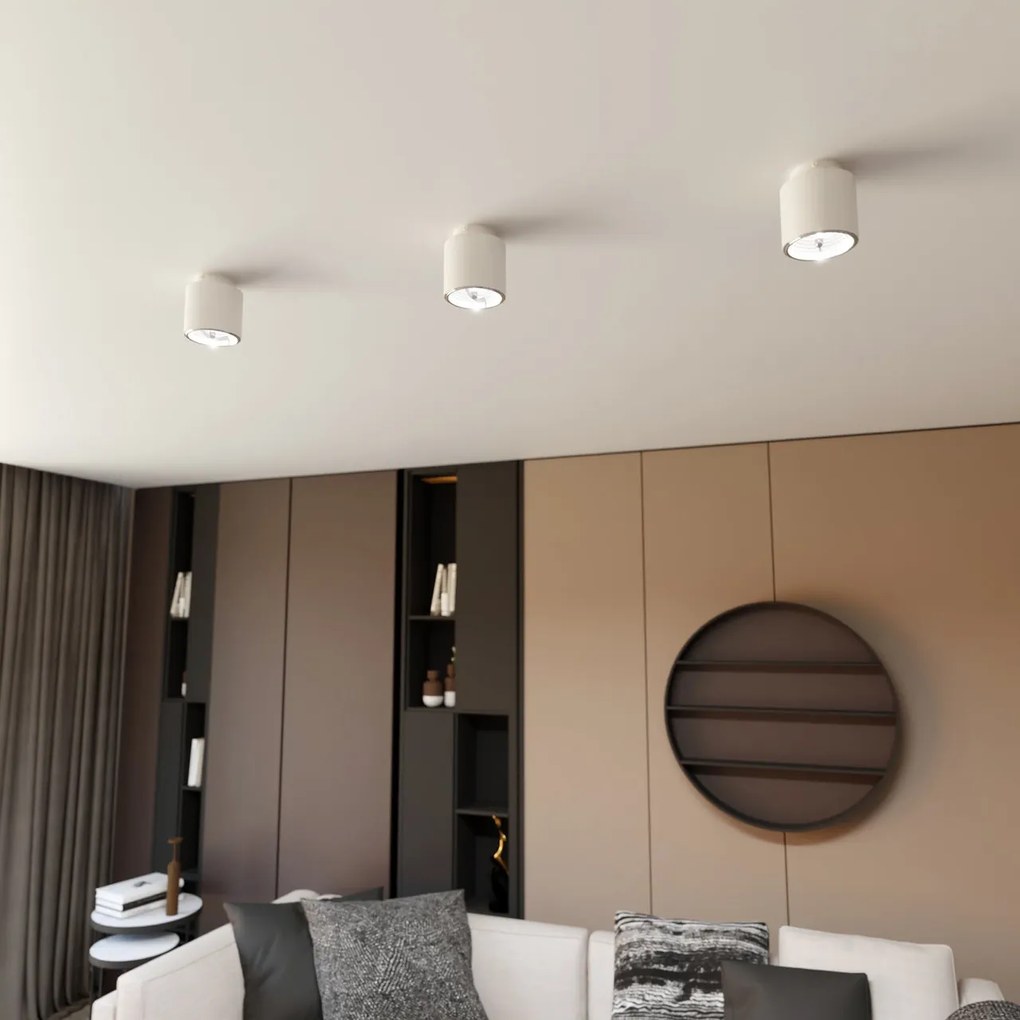 Lampada da Soffitto in Acciaio AR111 NANO 1 Bianco