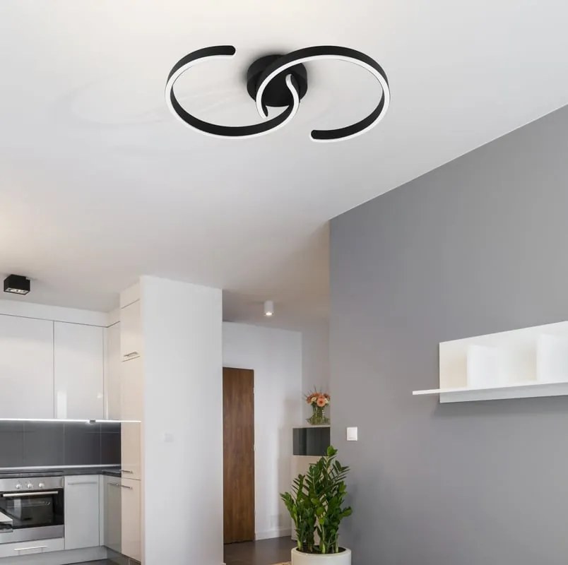 Plafoniera LED Rolimare nero IP20 bianco naturale EGLO