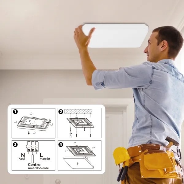 Brilagi - Plafoniera LED MILKY WAY LED/24W/230V 3000K 37x37 cm