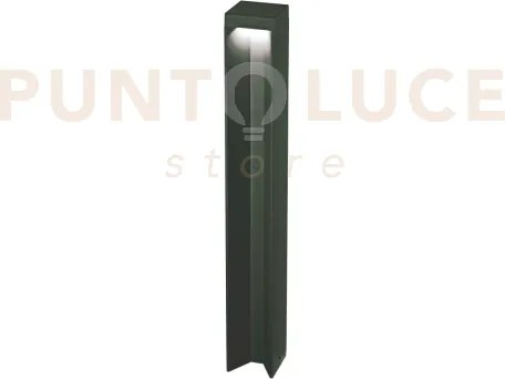 Kurt palo per esterni ip54 3000k 1050lm 11w nero h.65cm in allumini...