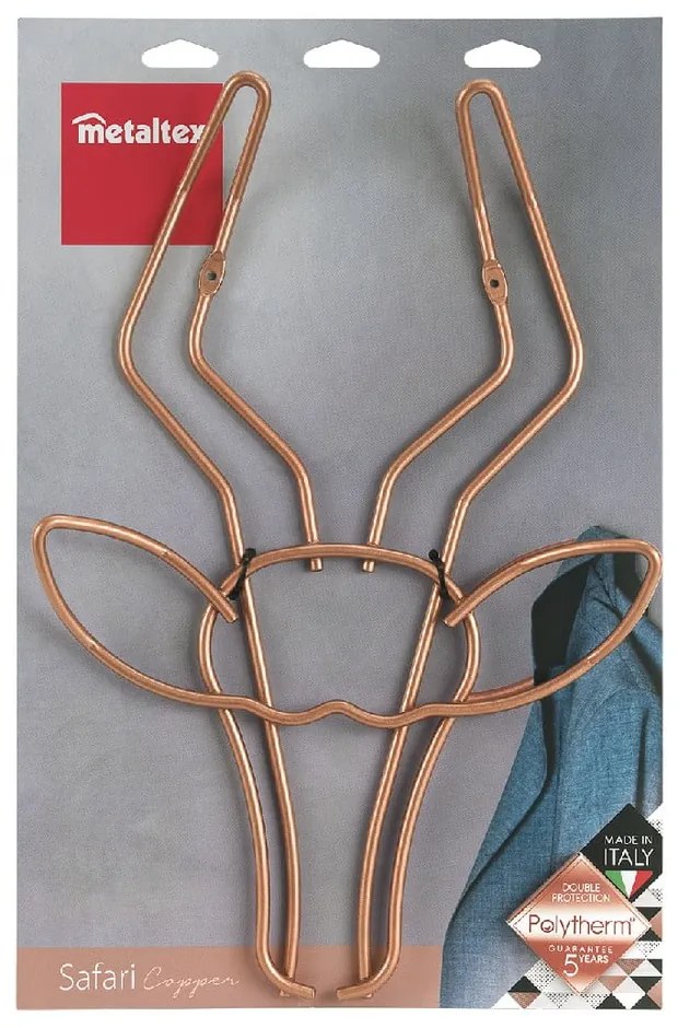 Appendiabiti da parete a forma di gazzella, larghezza 30 cm - Metaltex