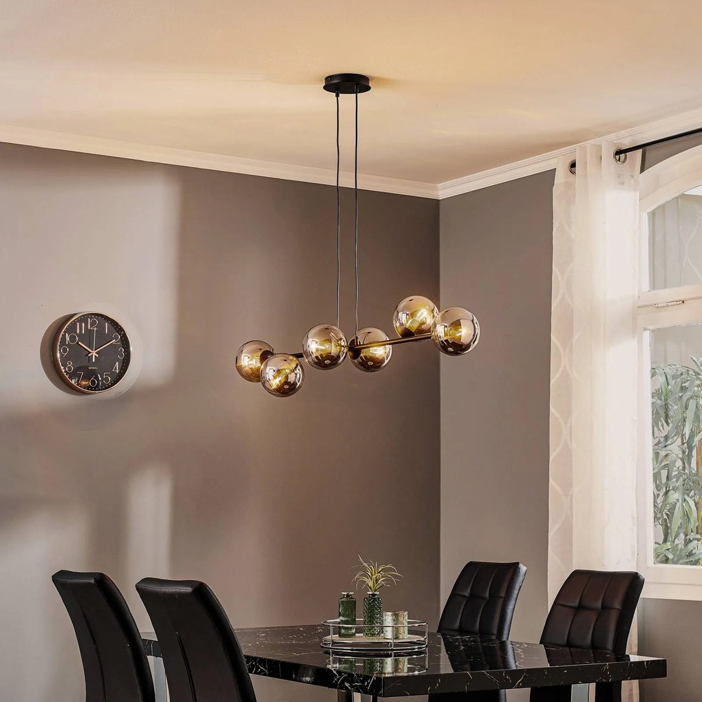 Lampada a sospensione Glassy EMIBIG LIGHTING, dimmerabile, Nero, Soggiorno / Sala da pranzo, Vetro, Moderno, Lampada a sospensione
