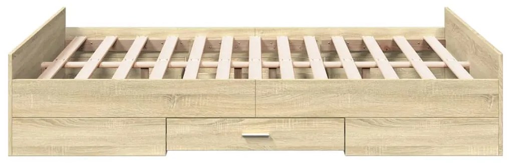 Giroletto cassetti rovere sonoma 120x190 cm legno multistrato