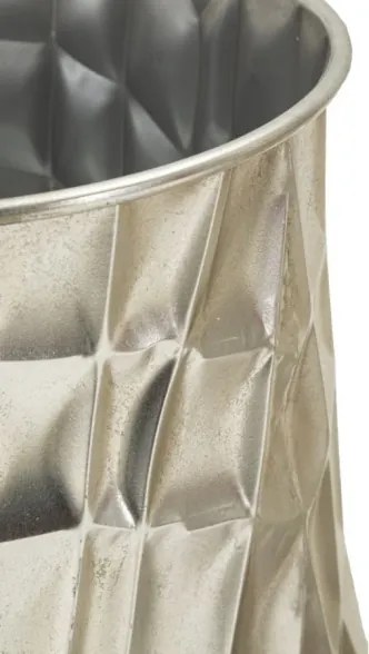 Porta Vasi Silver Set 3 Pz Cm Ø 35X38,5-27,5X33-18,5X26,5