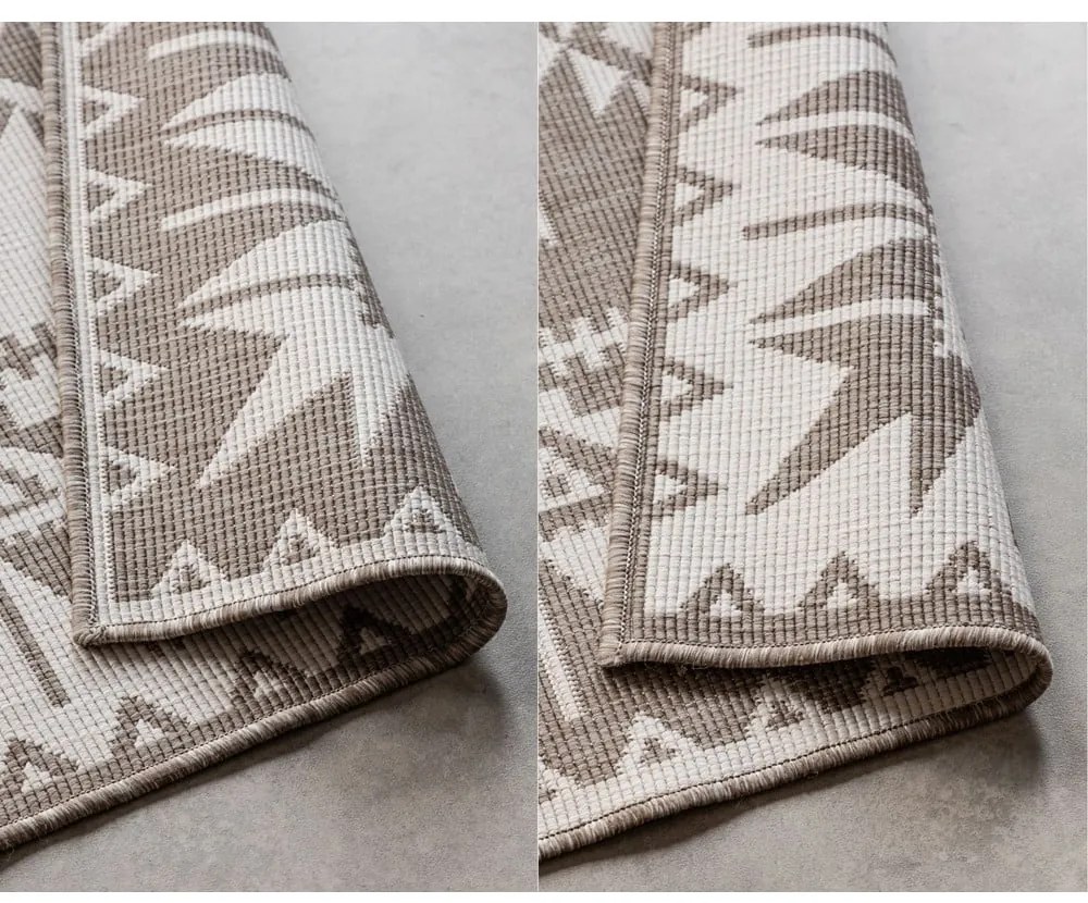 Tappeto per esterni marrone crema 120x170 cm Gemini - Elle Decoration