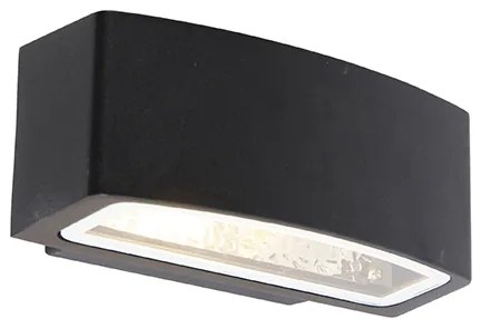 Lampada da parete esterna moderna nera IP44 - Latina