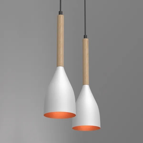 Lampadario a sospensione con filo MUZA 2xE27/60W/230V