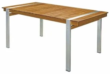 Tavolo da Pranzo Norah 160 x 85 x 74 cm Legno Acciaio inossidabile