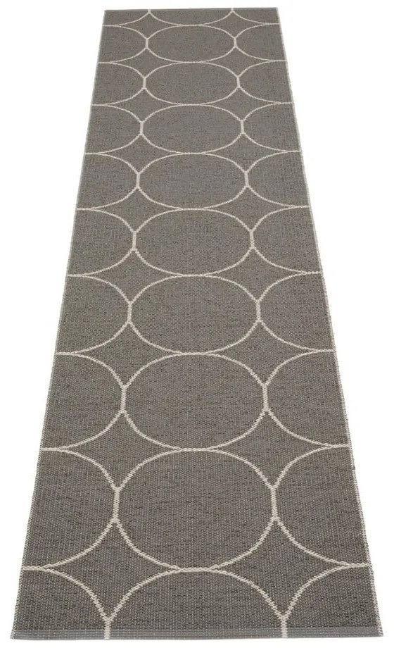 Passatoia da interno/esterno grigio scuro 70x300 cm Boo Charcoal Linen – Pappelina