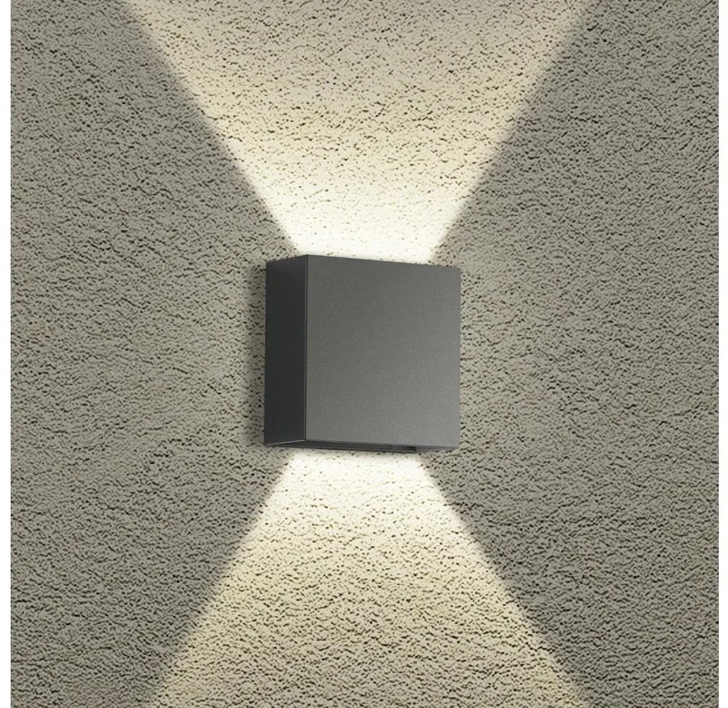 Brilagi - Applique da esterno DOUBLERAY LED/4W/230V, antracite, IP65