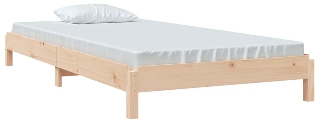 Letto impilabile 75x190 cm in legno massello di pino