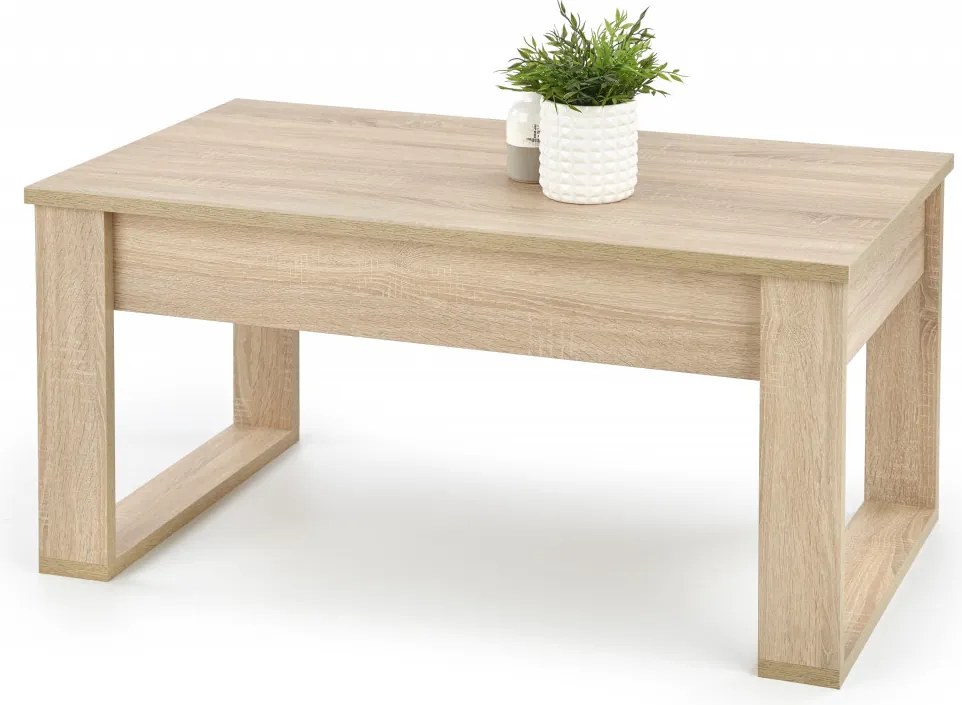 Tavolino da caffè rettangolare Nea rovere sonoma – 110×60 cm