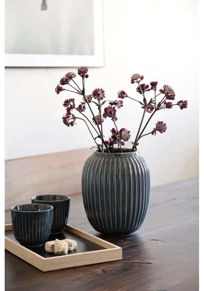 Vaso in ceramica grigia Hammershøi - Kähler Design