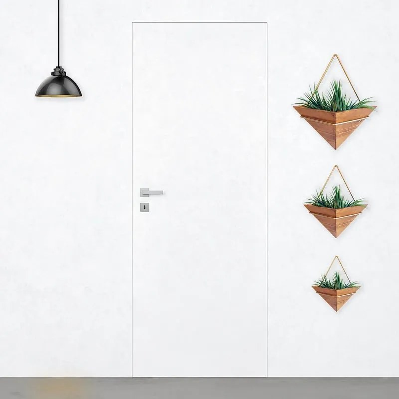 Porta filomuro battente Side F bianco L 60 x H 210 cm reversibile
