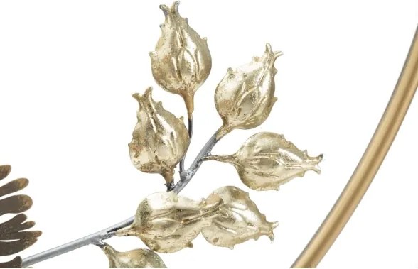 Pannello decorativo circolare design a fiori e foglie Ø 65,4X4.4 cm Rod