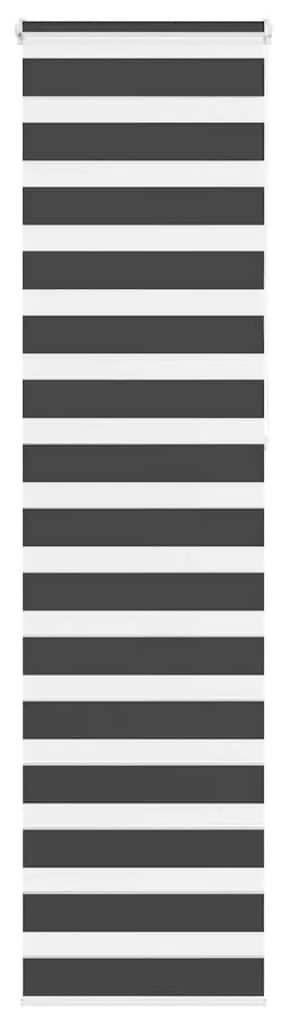 Tenda A Rullo Zebra Nero Larghezza Tessuto 60,9 Cm Poliestere /