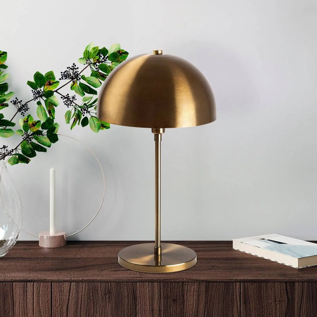 Lampada da tavolo Varzan 10857 Opviq, Bronzo / Ottone antico, Soggiorno / Sala da pranzo, Metallo, Lampada da tavolo
